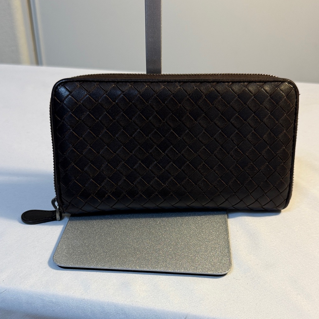 Bottega Veneta Black Woven Womens Wallet Bottega Veneta Black Woven Womens Wallet
